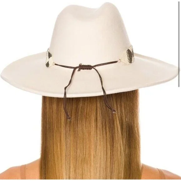 Nikki Beach Bonsoa Hat Winter White Wool Cowboy Morgan Hat – Nikki Beach main image 4